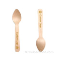 Couvoirs en bois à bouleau jetable Spoon de couteaux